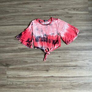 Fashion Nova Tie Dye Crop Top - Size Small